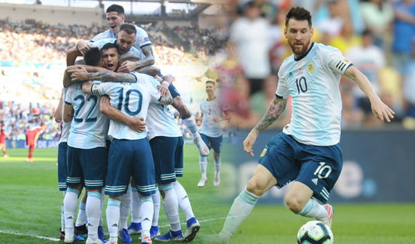 Argentina vence 2-0 a Venezuela y pasa a semifinales