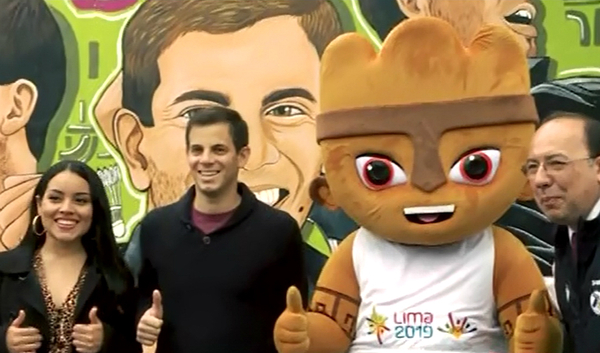 Lima 2019: pintan murales de deportistas peruanos en frontis del estadio de Surquillo