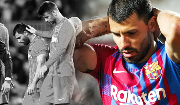 Sergio Agüero sufre arritmia cardíaca en pleno partido del Barcelona