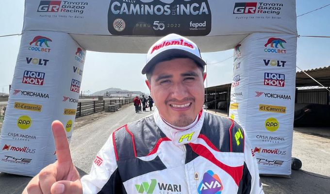 Ronmel Palomino es el campeón del Rally Caminos del Inca 2022