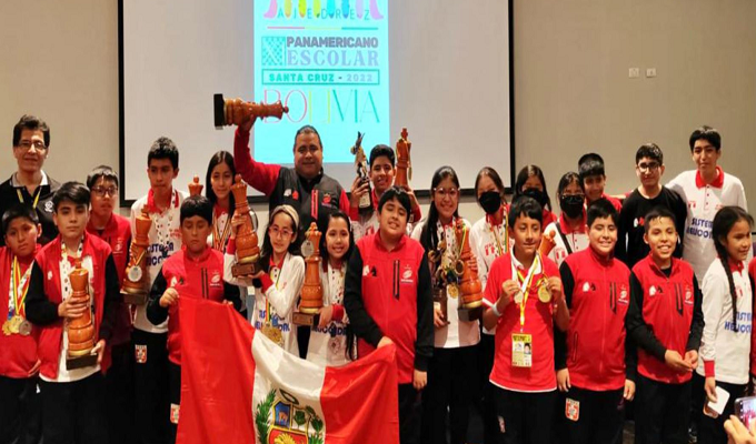 ¡National pride! Peru achieves 37 medals in the 2022 Pan American School Chess Championship.