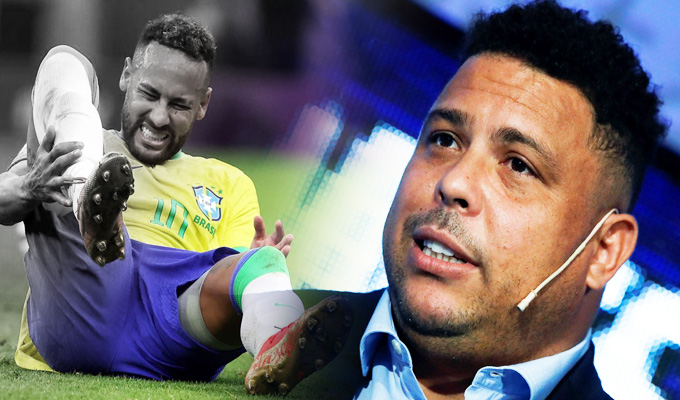 Ronaldo envía emotivo mensaje a Neymar por su lesión