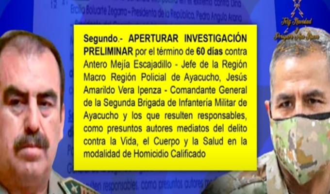 Fiscal A Abre Investigaci N A Generales Por