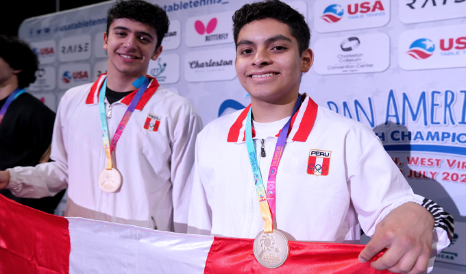 ¡Campeones Panamericanos Juveniles! Fernández y Rubiños vencen en Tenis de Mesa