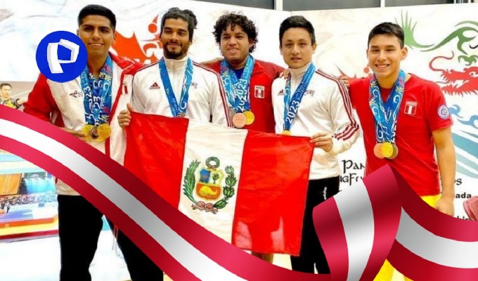 Peruvian athletes win five gold medals in the Pan-American Kung Fu Championship.
