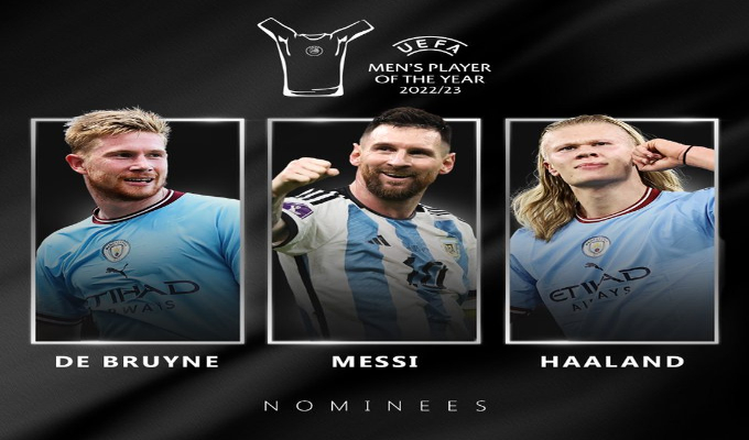 UEFA: Messi, Haaland y De Bruyne son los nominados a mejor jugador de la temporada 2022-2023