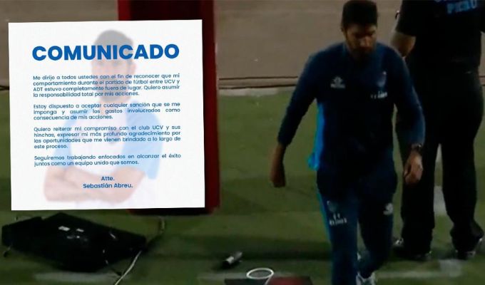 Sebastián Abreu tras romper pantalla del VAR: 