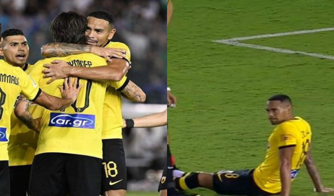 Alexander Callens debuts with AEK Athens and raises concerns in the Peruvian national team as he leaves injured.