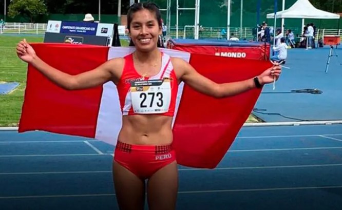 Atleta huancaína, Anita Poma, gana medalla de oro en campeonato sudamericano