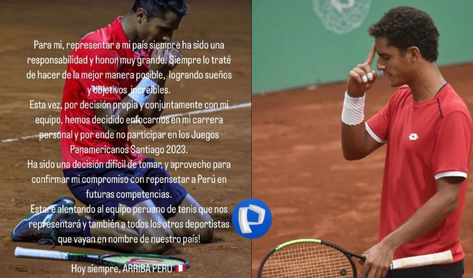 Juan Pablo Varillas no participará en los Juegos Panamericanos 2023: “ha sido una decisión difícil”