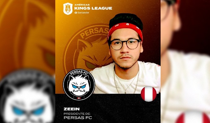 Persas FC will be led by Peruvian Youtuber Elzeein in the Kings League Americas.