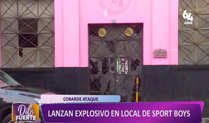 Sport Boys: detonan explosivo en local histórico del equipo chalaco