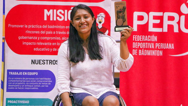 Instituto Peruano del Deporte: Pilar Jáuregui fue elegida la mejor del Parabádminton nacional [FOTOS]