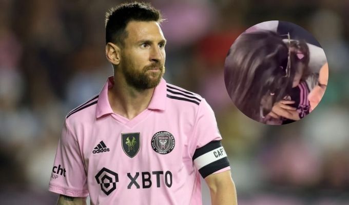 Niña recibió un pelotazo de Messi y la reacción de su padre se hizo viral: “Le pegó a la nena”