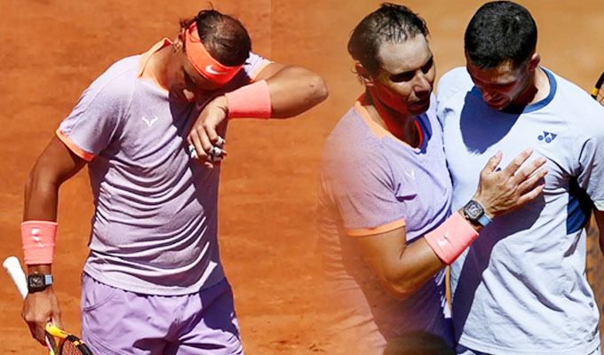 Rafael Nadal fue eliminado del Masters de Roma y su futuro en el tenis es incierto