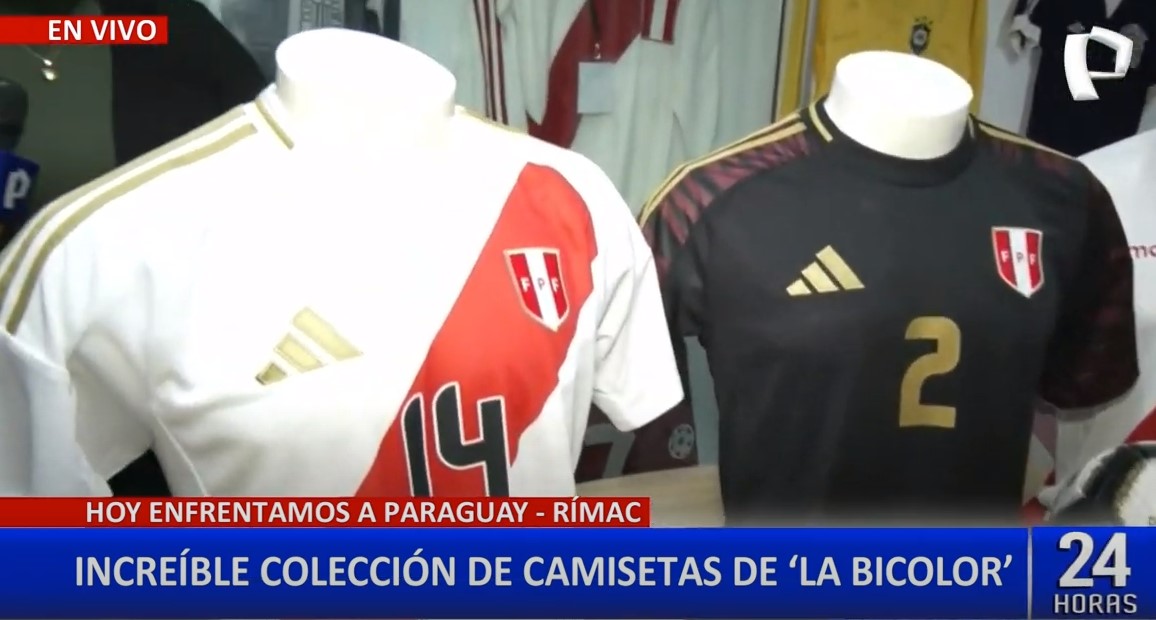 Aficionado peruano reúne 450 camisetas de leyendas del fútbol nacional e internacional