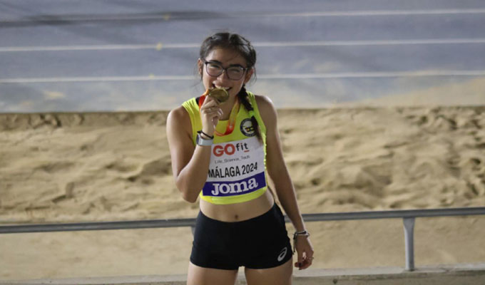 IPD: Atleta Cayetana Chirinos se proclama campeona nacional U18 de España en los 100 metros