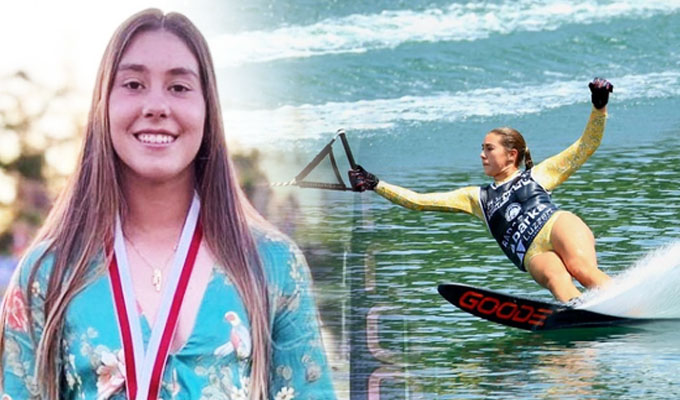Peruana Cristhiana de Osma obtiene el bicampeonato del torneo de esquí acuático de Italia