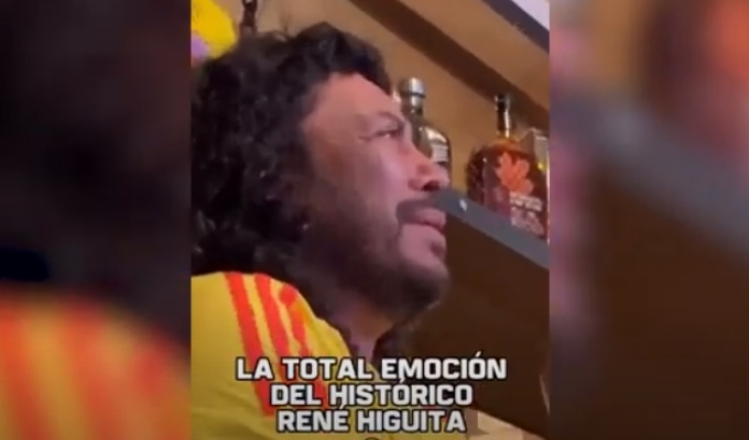 Las lágrimas de Higuita: el arquero lloró tras la épica clasificación de Colombia