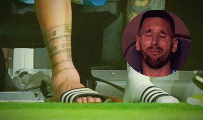 ¡A lo Maradona! Messi terminó con el tobillo lesionado y llorando en final de la Copa América