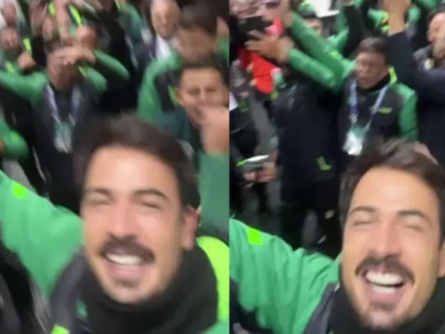 ¡Euforia total! Así celebró Guillermo Viscarra el pase al repechaje con Bolivia