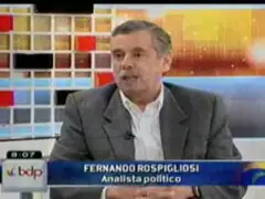 Fernando Rospigliosi: Ministro Mora es un fantoche y pobre hombre sin capacidad de crítica