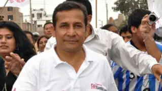 Ollanta Humala tuvo el primer contacto con la presa desde los exteriores de su casa