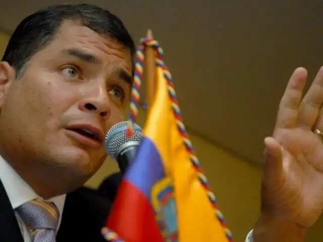 Mandatario ecuatoriano Rafael Correa llegó a Lima