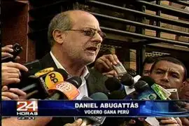 Nacionalista Daniel Abugattás presidirá la Junta Preparatoria del Congreso