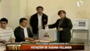 Alcaldesa de Lima sufragó en colegio de Miraflores y comentó atentado narcoterrorista en el Cusco