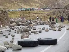 Mineros artesanales bloquean la carretera Nazca-Abancay-Cusco