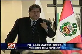 Presidente García respondió a críticas de la alcaldesa de Lima sobre trazo del tren eléctrico