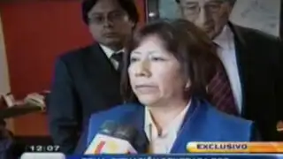 Walter Aduviri brinda su declaración ante un fiscal sobre hechos de violencia registrados en Puno
