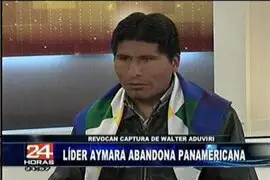 El recuento de los hechos protagonizados por el líder Aimara Walter Aduviri en Panamericana 