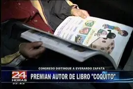 Autor del popular libro Coquito recibió un homenaje en el Congreso
