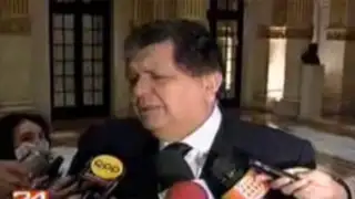 Presidente García desea pronta recuperación al mandatario venezolano Hugo Chávez