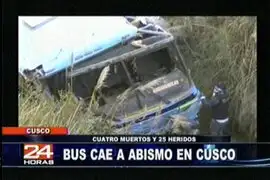 Bus interprovincial cayó a un abismo en carretera cusqueña