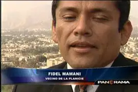 El empresario Fidel Mamani vs sus vecinos en La Planicie 