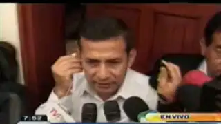 Ollanta Humala: Gobierno debe solucionar los conflictos sociales y no dejárselos al próximo