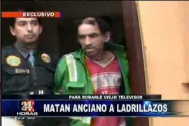 Drogadicto asesinó con un ladrillo a un anciano en el Callao 