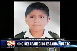 Familia de San Juan de Lurigancho busca con desesperación niño de 6 años