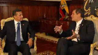 Ollanta Humala afirma que relación bilateral Perú-Ecuador va por buen camino