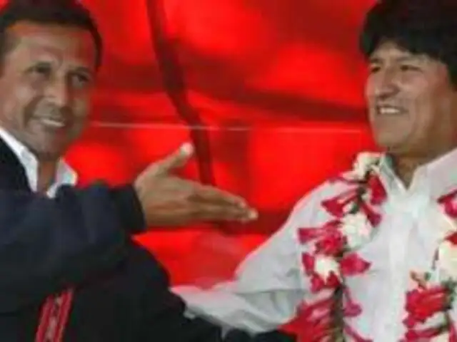  Ollanta Humala se entrevista este martes con el presidente Evo Morales en La Paz