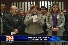 Alcaldesa de Lima Susana Villarán solicita más presupuesto para obras anexas al Tren Eléctrico