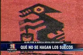 Presidente Alan García dispuesto a recuperar telares de Paracas mostrados en museo de Suecia