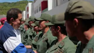 Hugo Chávez realizó visita sorpresiva a la Academia Militar de Venezuela