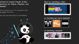 YouTube lanza nuevo diseño con imagen de “Cosmic Panda”