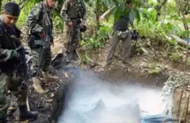 Destruyen siete laboratorios de droga en el Frente Huallaga