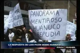  El presidente regional de Huanuco Luis Picón promueve protesta contra Panorama