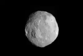 La NASA publicó foto del asteroide Vesta